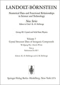 Landolt-Börnstein: Numerical Data and Functional Relationships in Science and Technology - New Series