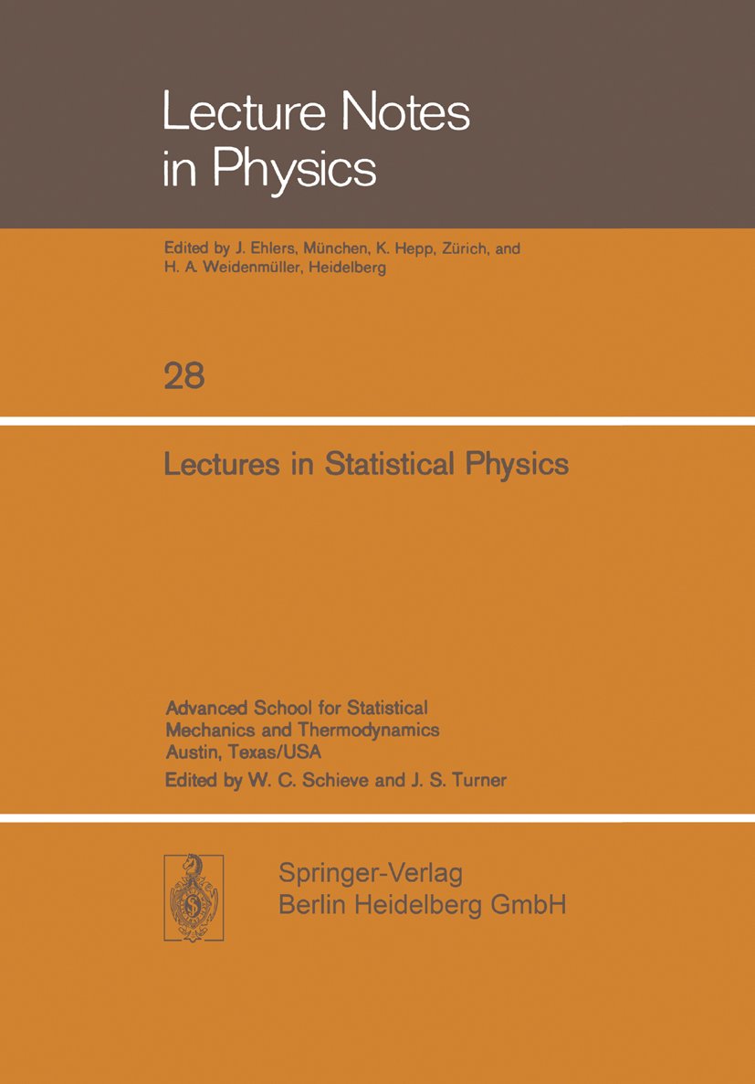 Lectures in Statistical Physics