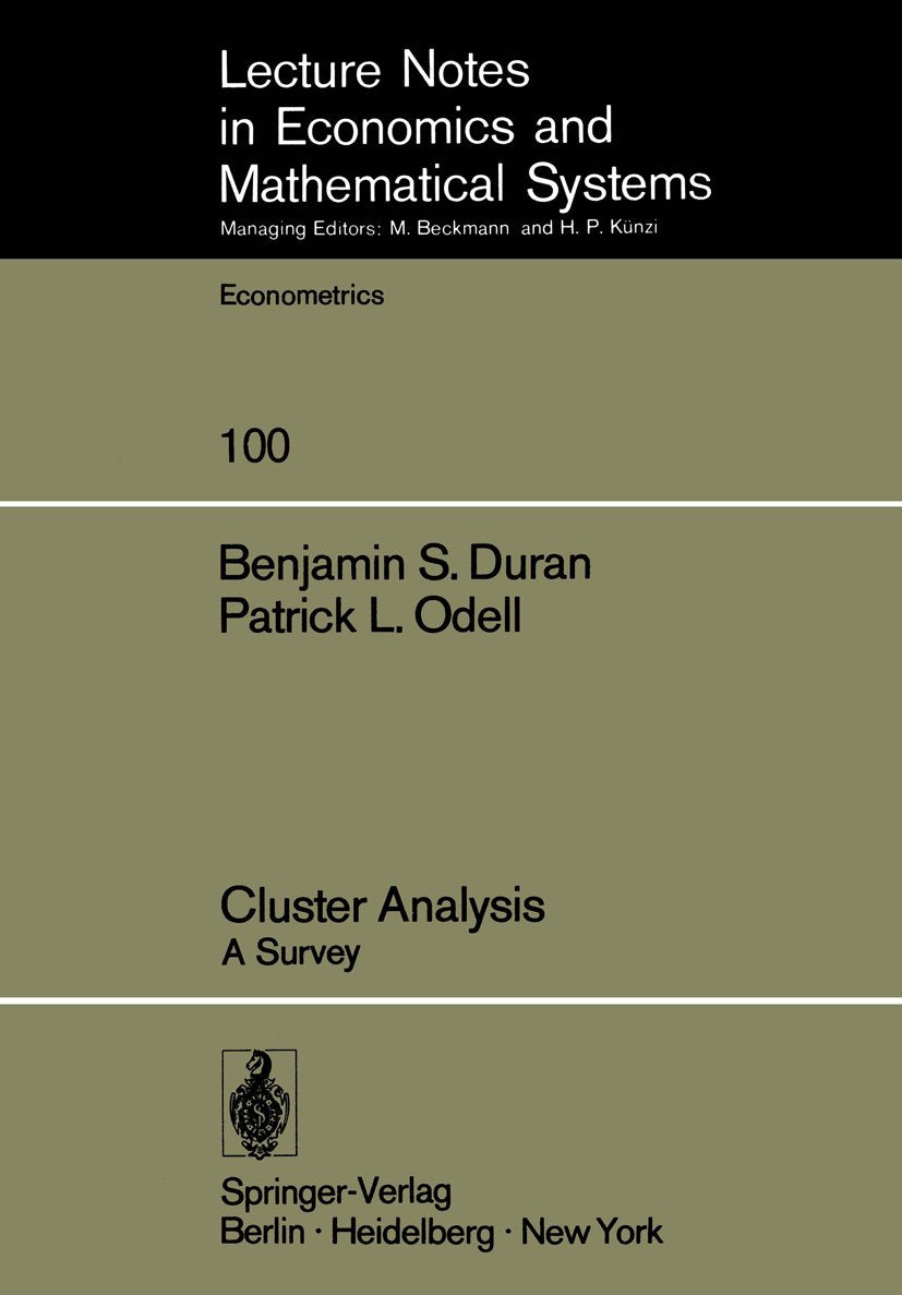 Lecture Notes in Economics and Mathematical Systems