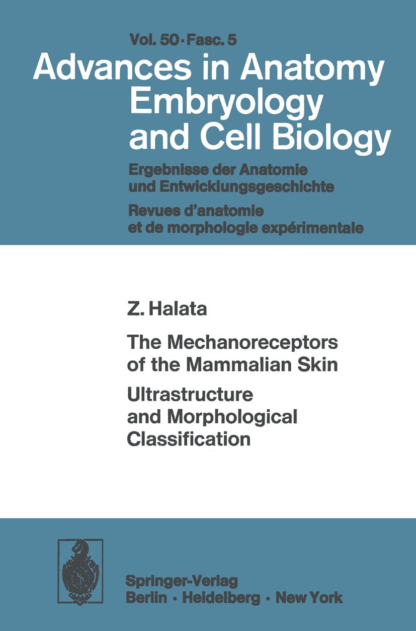 Advances in Anatomy, Embryology and Cell Biology