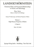 Landolt-Börnstein: Numerical Data and Functional Relationships in Science and Technology - New Series