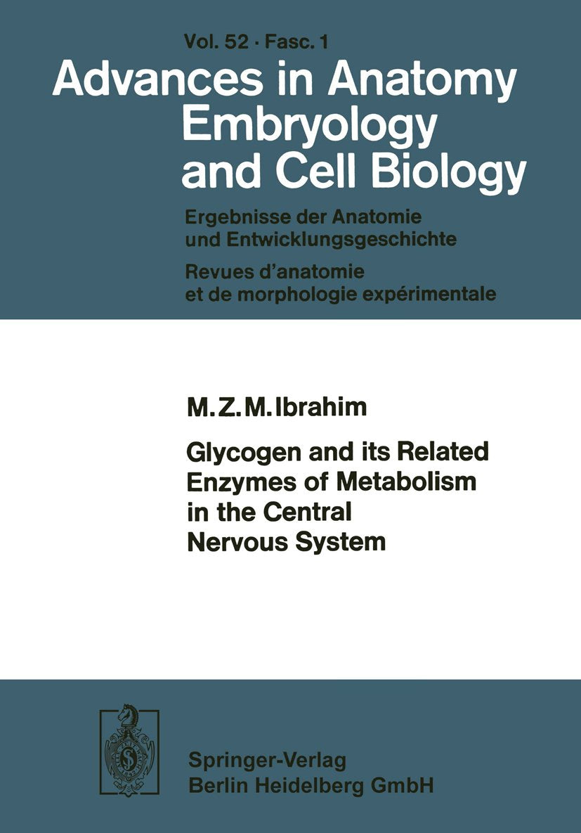Advances in Anatomy, Embryology and Cell Biology