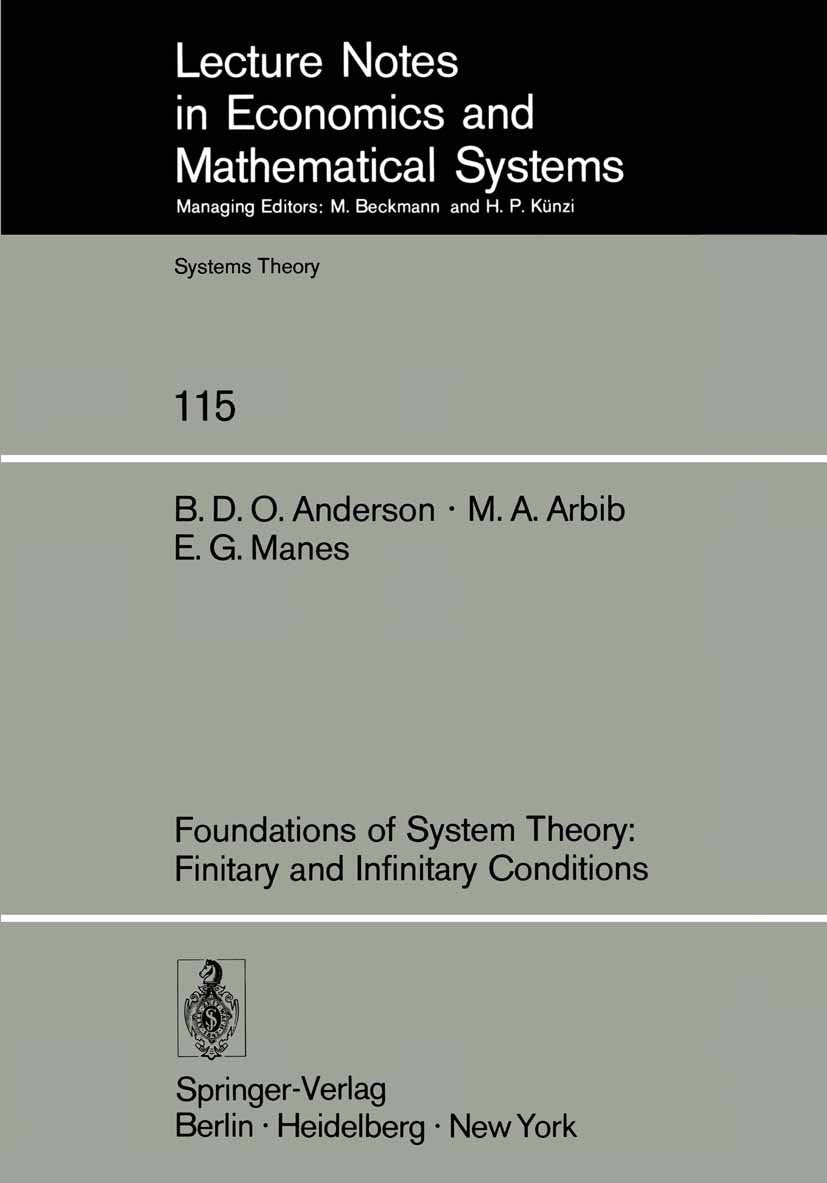 Lecture Notes in Economics and Mathematical Systems