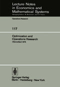 Lecture Notes in Economics and Mathematical Systems