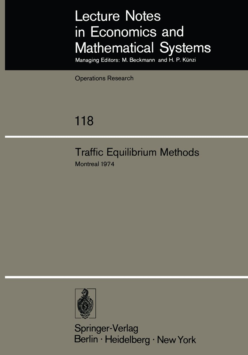 Lecture Notes in Economics and Mathematical Systems