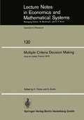 Lecture Notes in Economics and Mathematical Systems