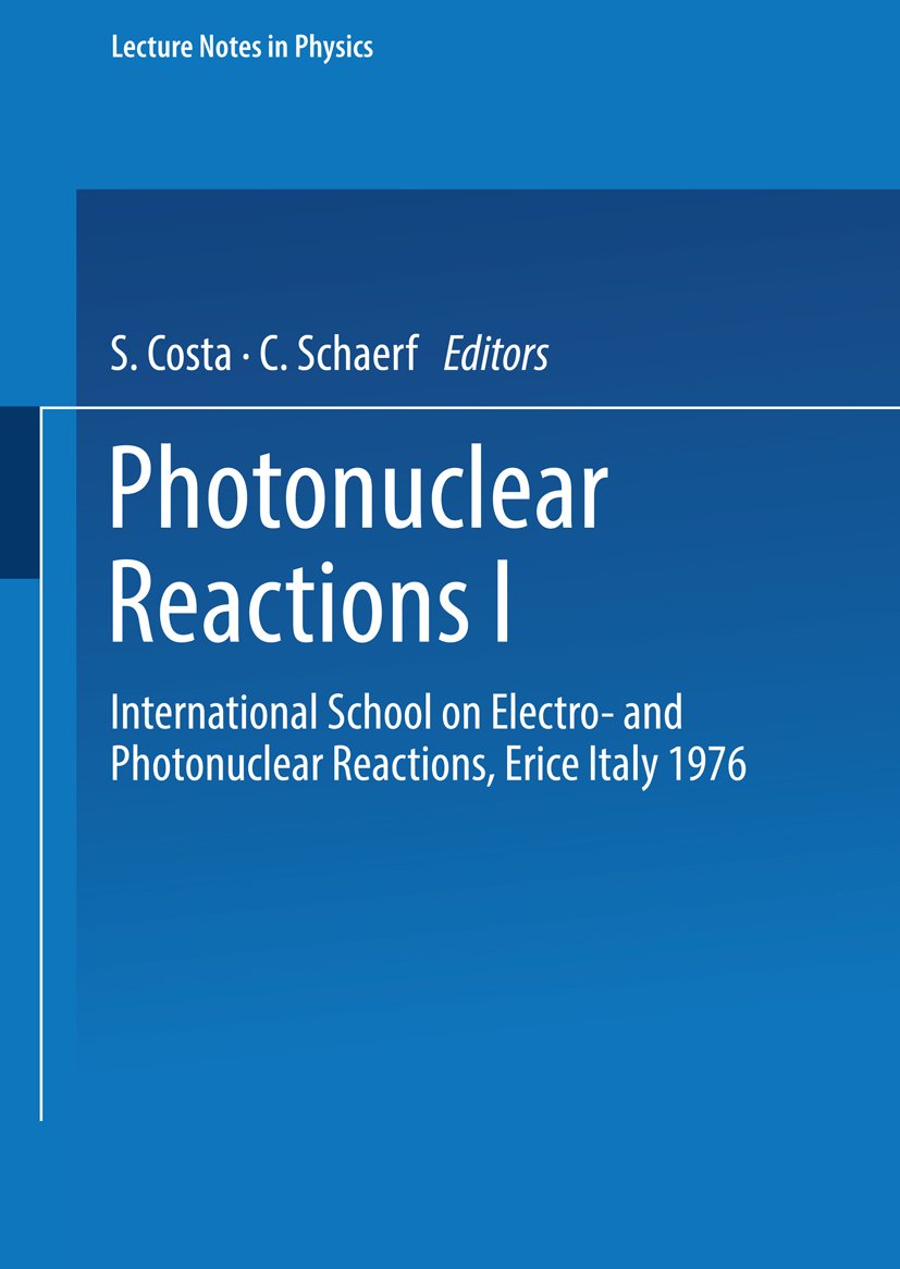 Photonuclear Reactions I