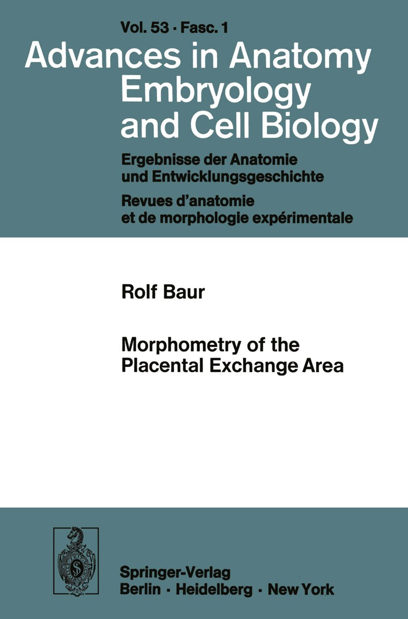 Advances in Anatomy, Embryology and Cell Biology