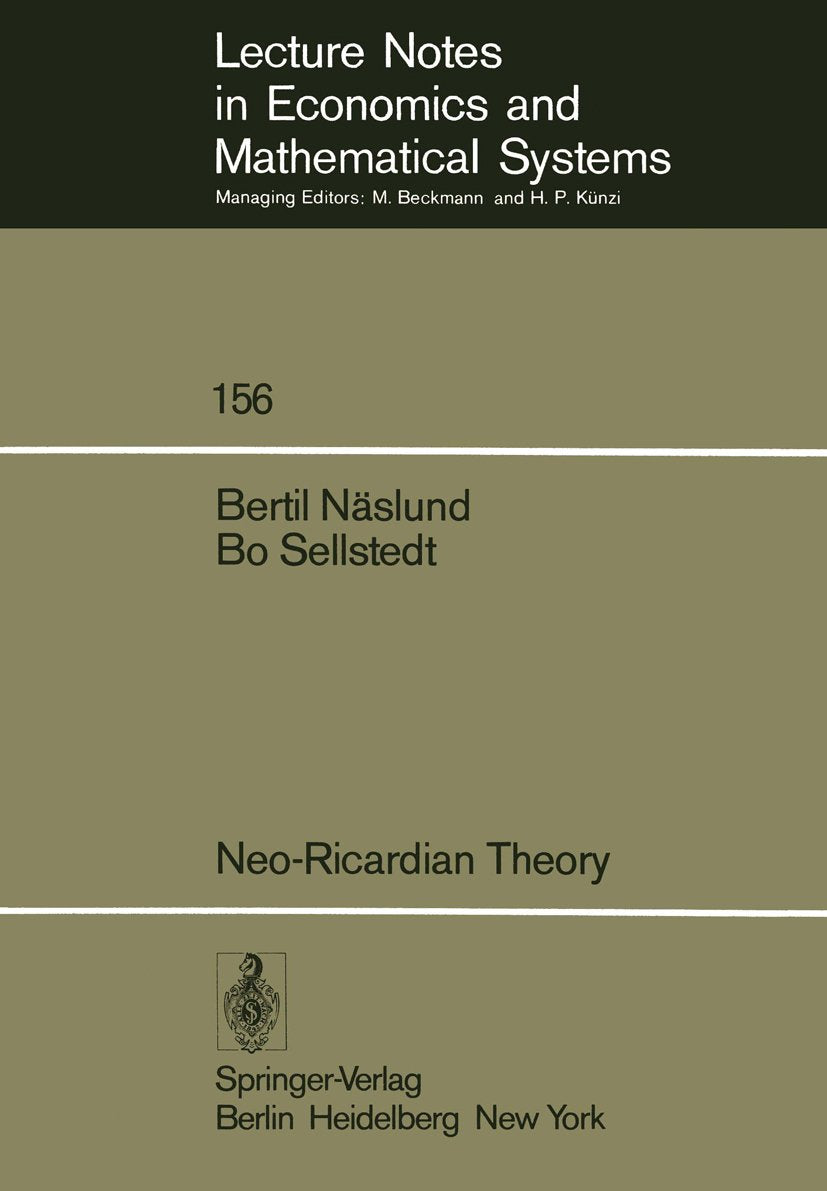 Lecture Notes in Economics and Mathematical Systems