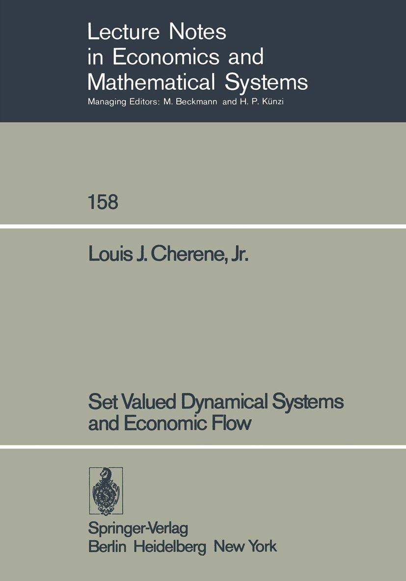 Lecture Notes in Economics and Mathematical Systems