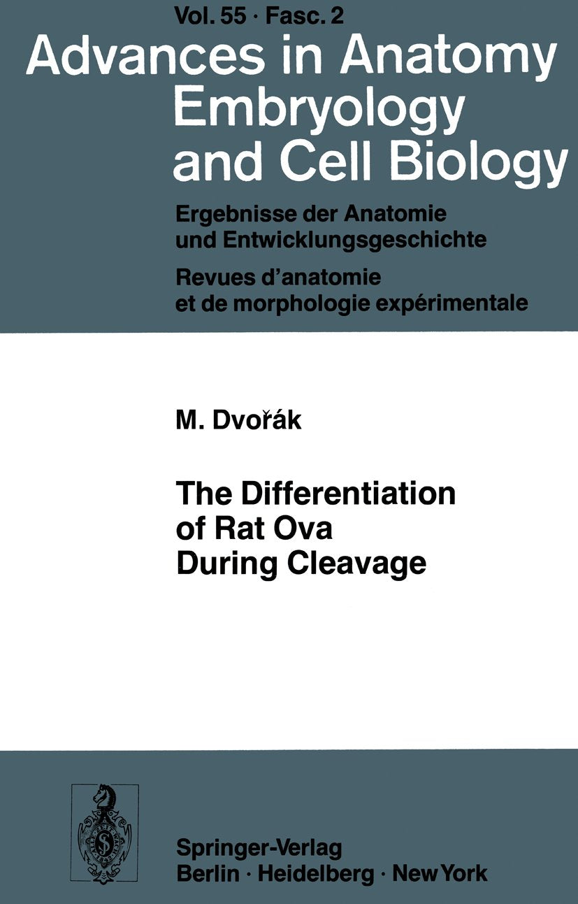 Advances in Anatomy, Embryology and Cell Biology