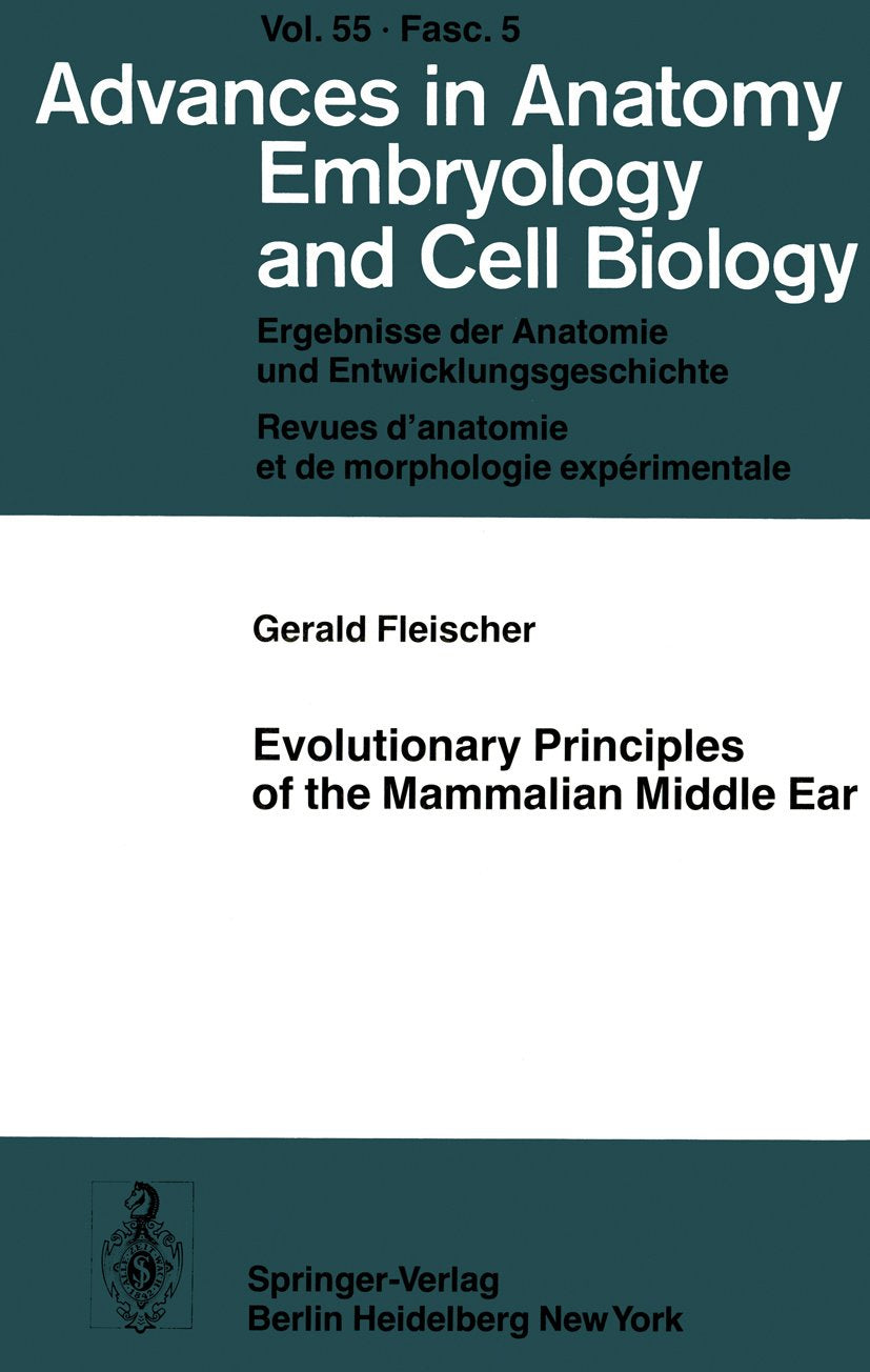 Advances in Anatomy, Embryology and Cell Biology