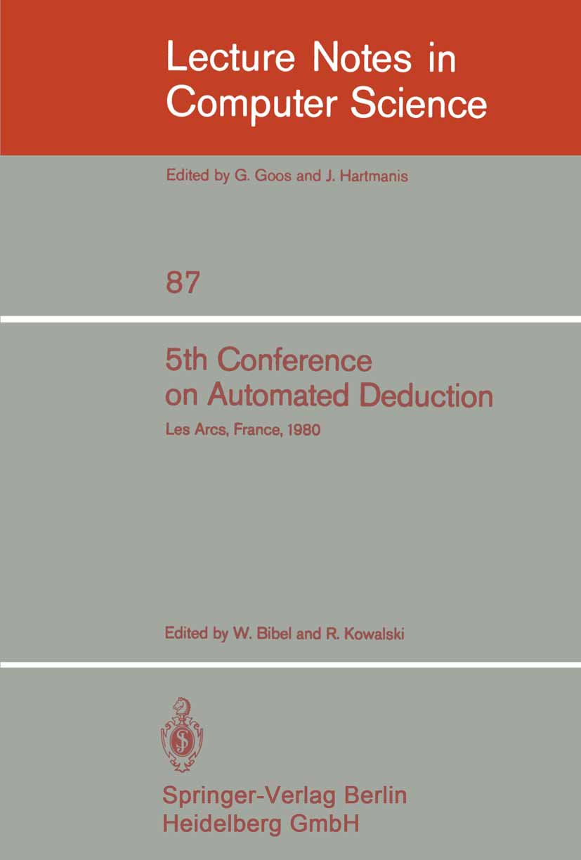 5th Conference on Automated Deduction