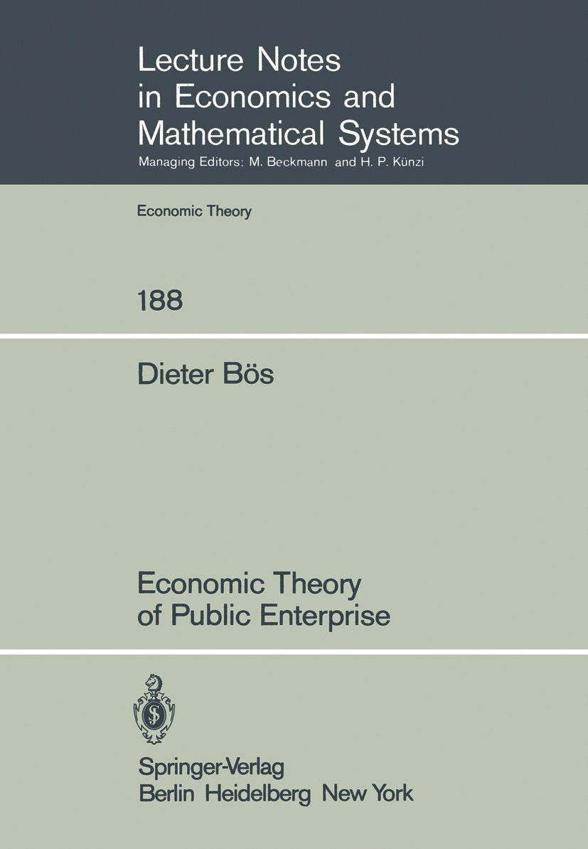 Lecture Notes in Economics and Mathematical Systems