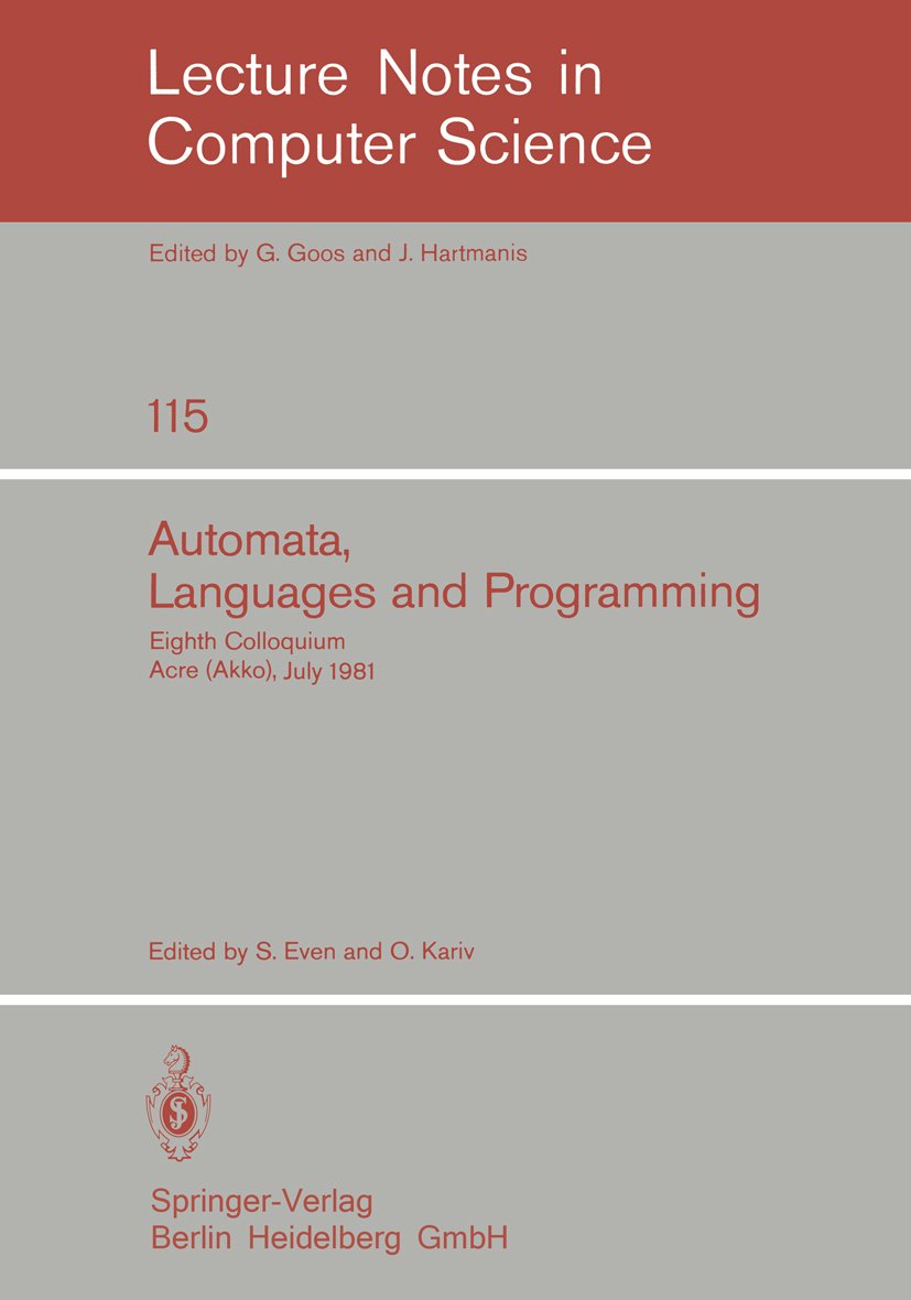 Lecture Notes in Computer Science