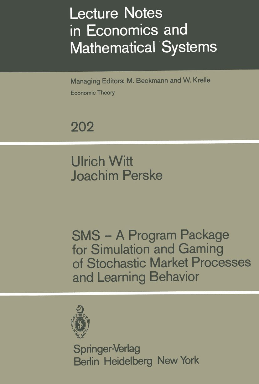 Lecture Notes in Economics and Mathematical Systems