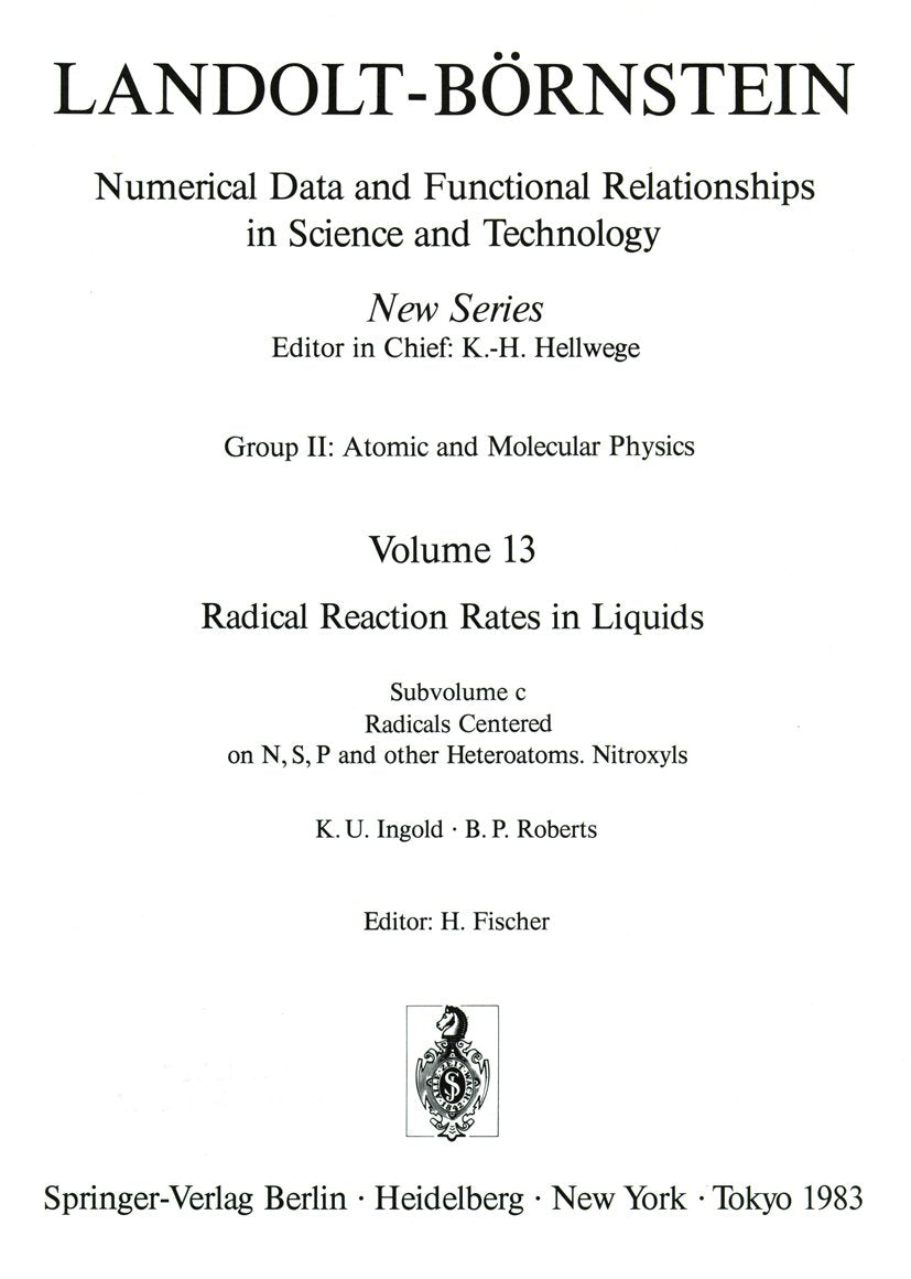 Landolt-Börnstein: Numerical Data and Functional Relationships in Science and Technology - New Series