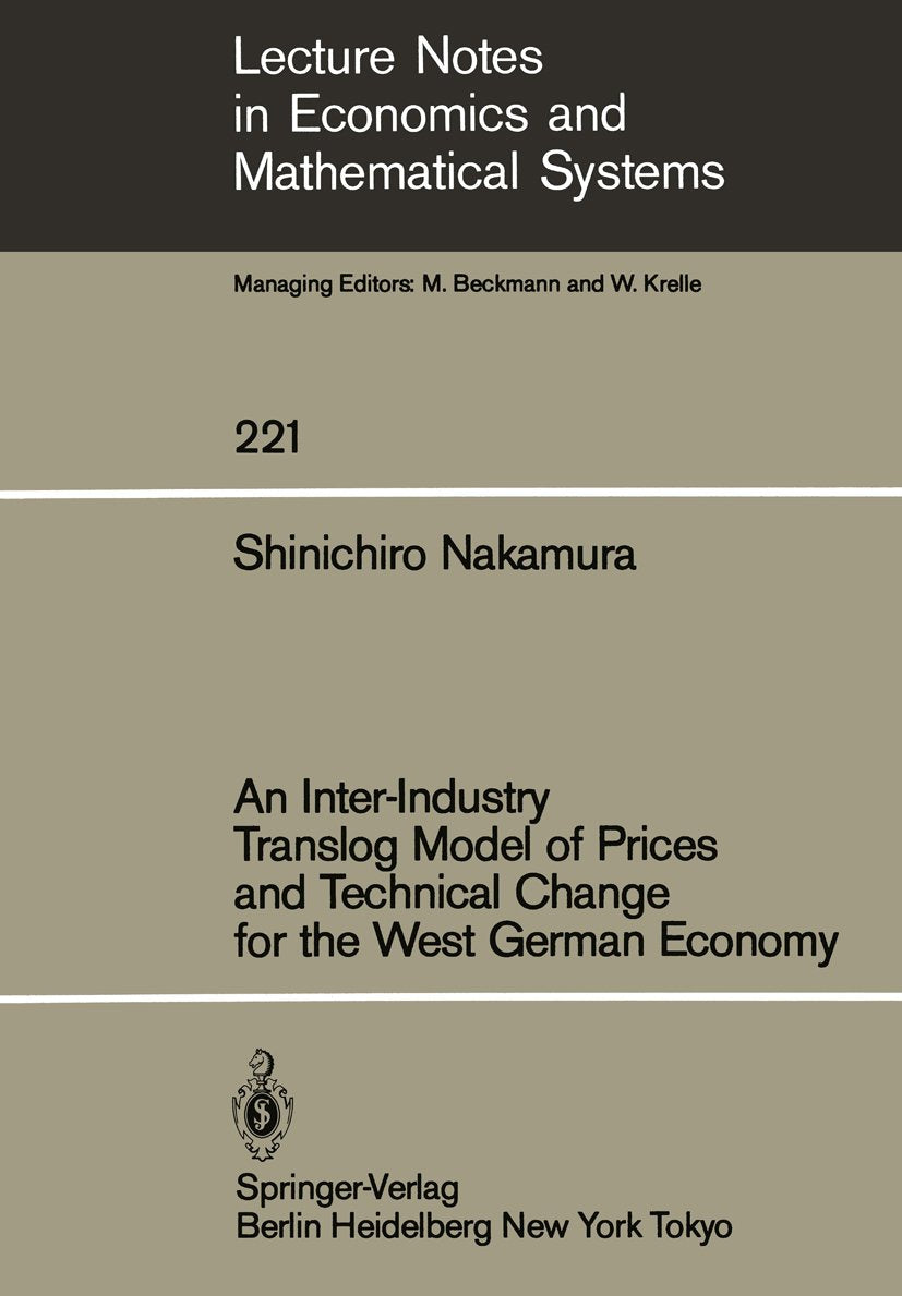 Lecture Notes in Economics and Mathematical Systems
