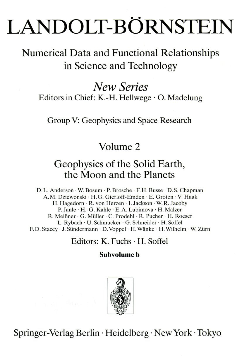 Landolt-Börnstein: Numerical Data and Functional Relationships in Science and Technology - New Series