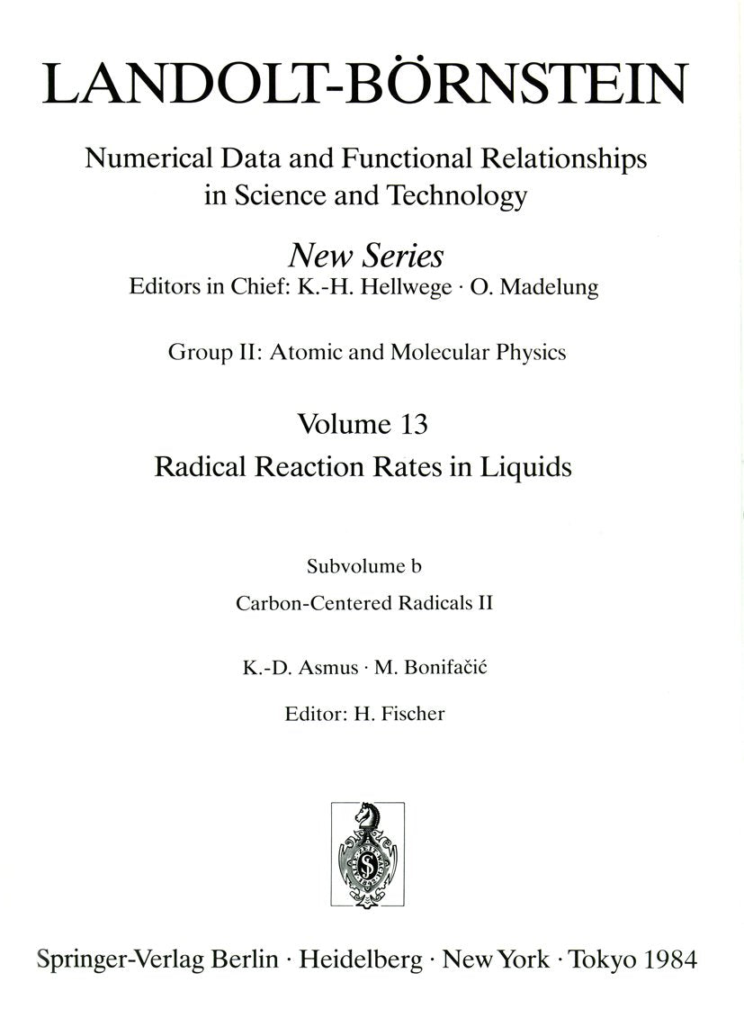 Landolt-Börnstein: Numerical Data and Functional Relationships in Science and Technology - New Series