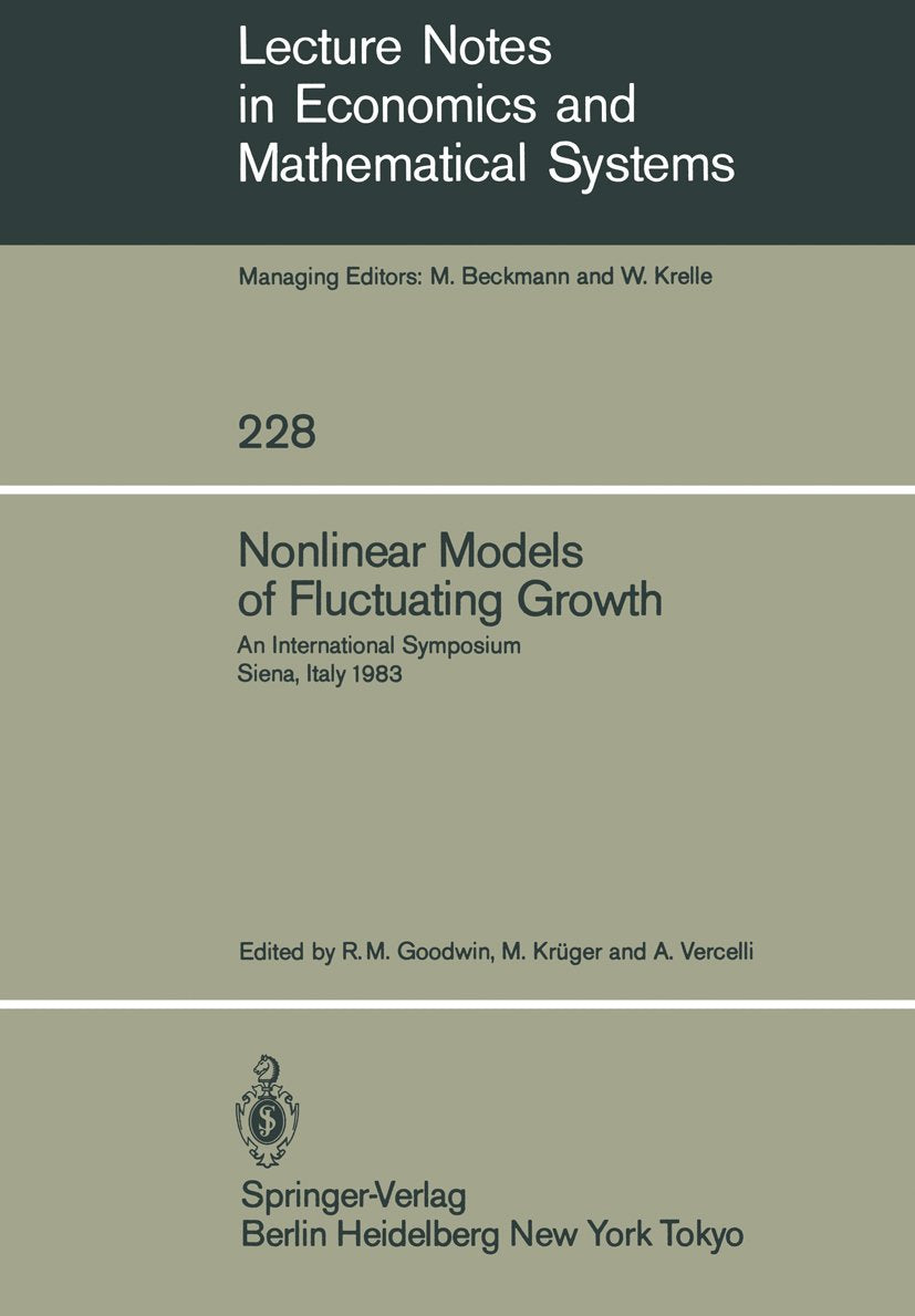 Lecture Notes in Economics and Mathematical Systems