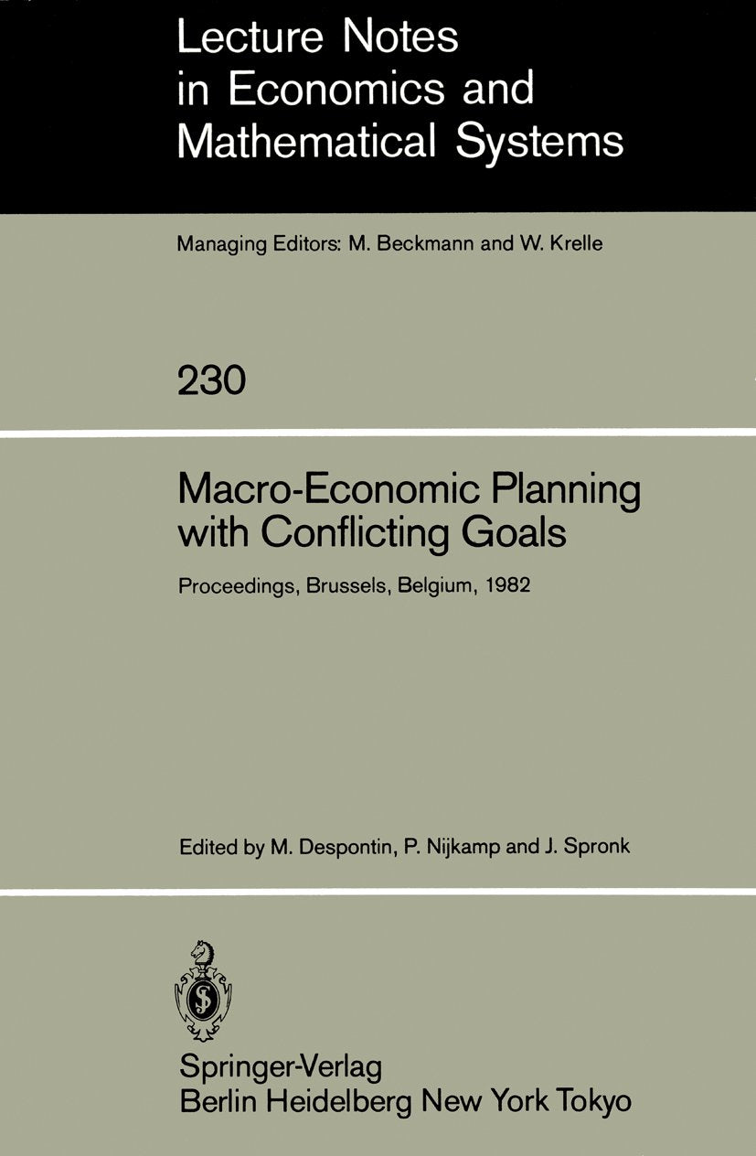 Lecture Notes in Economics and Mathematical Systems