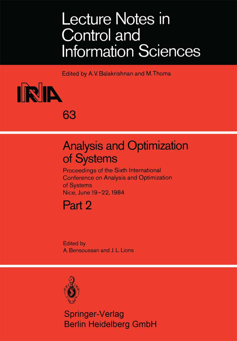 Analysis and Optimization of Systems