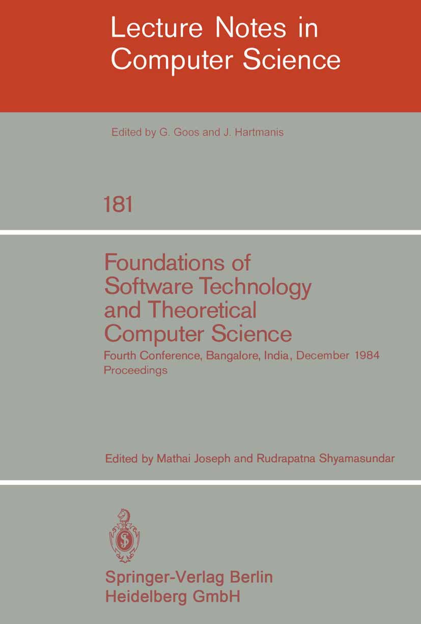Foundations of Software Technology and Theoretical Computer Science
