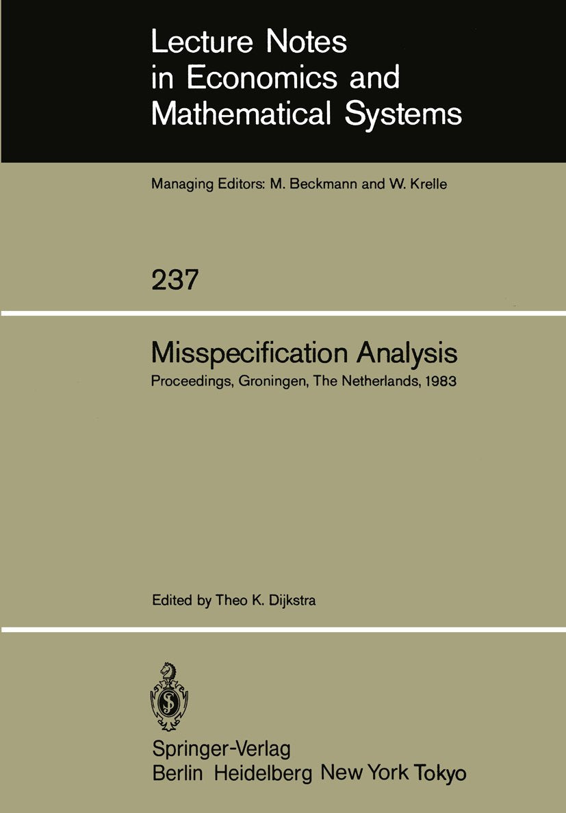 Lecture Notes in Economics and Mathematical Systems
