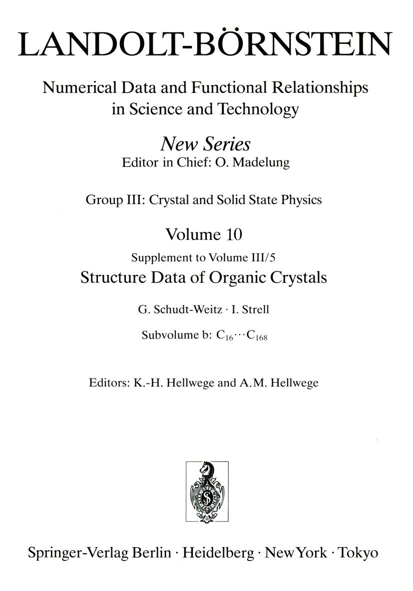 Landolt-Börnstein: Numerical Data and Functional Relationships in Science and Technology - New Series