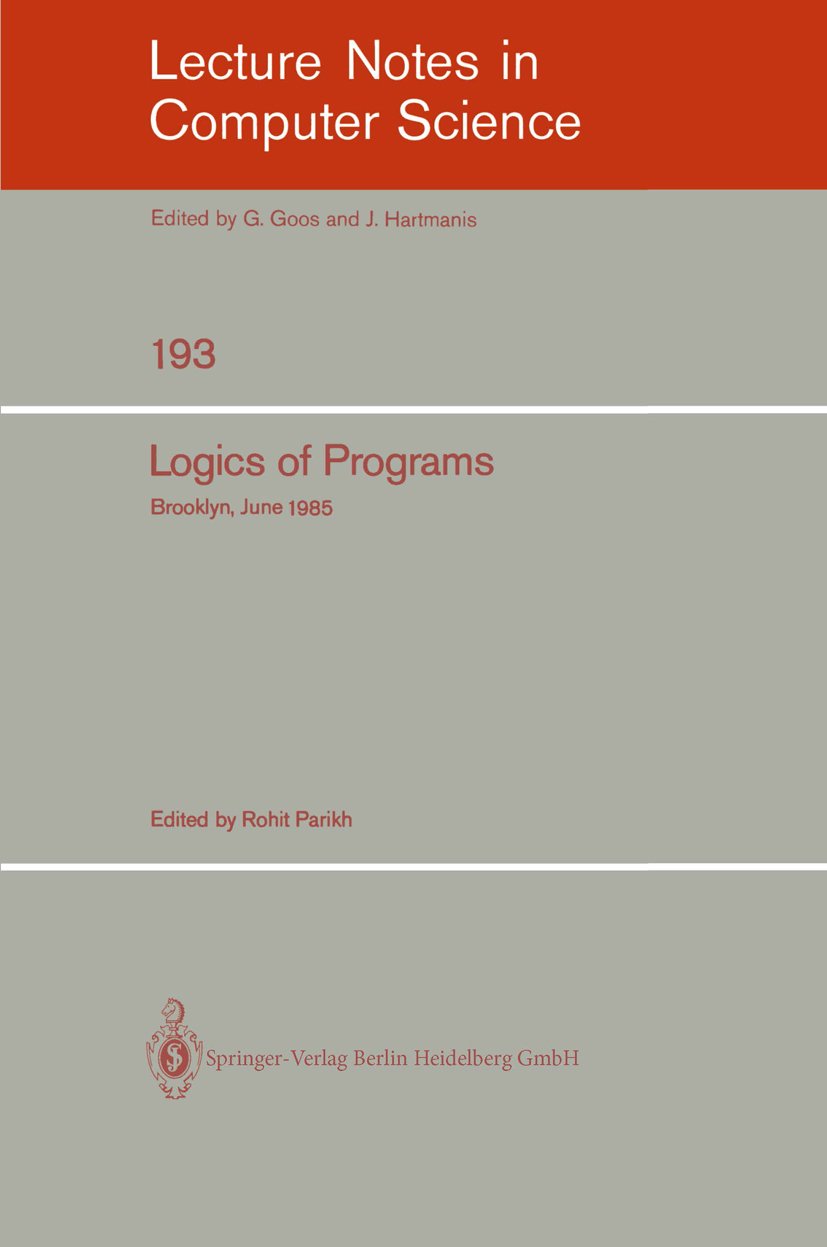 Logics of Programs