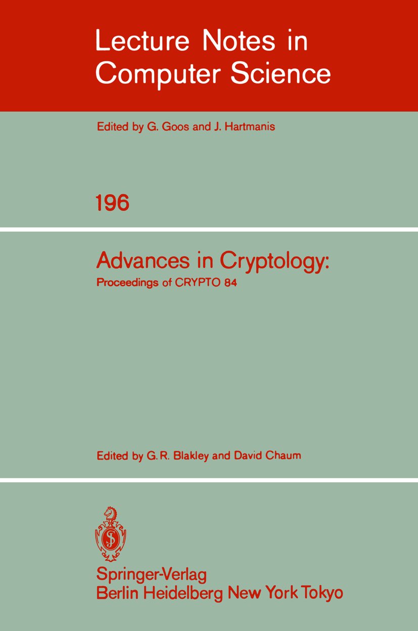 Advances in Cryptology