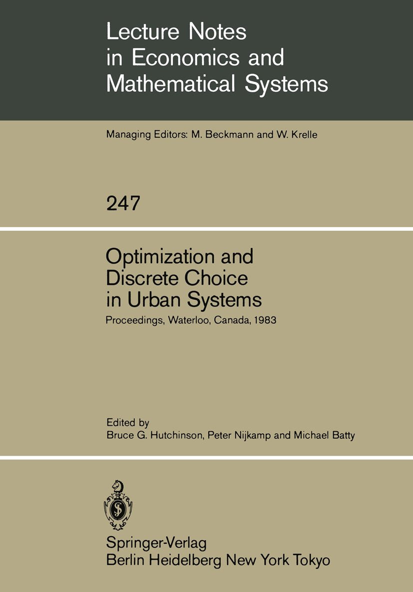 Lecture Notes in Economics and Mathematical Systems