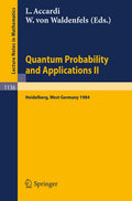 Quantum Probability and Applications II