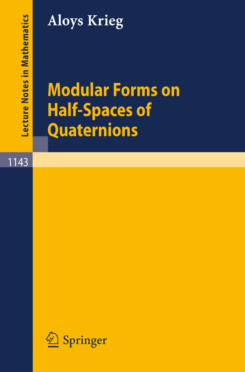 Lecture Notes in Mathematics