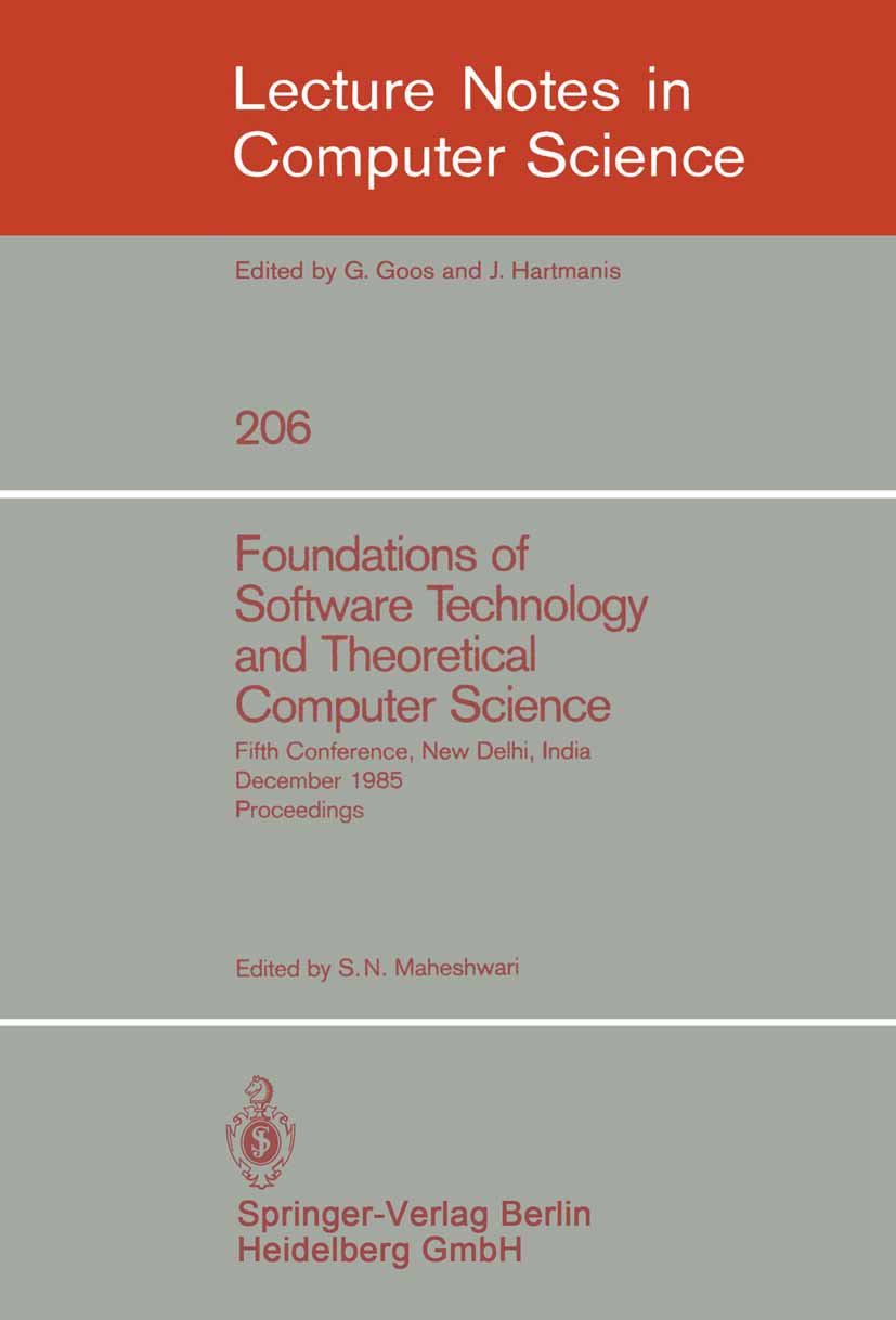 Foundations of Software Technology and Theoretical Computer Science