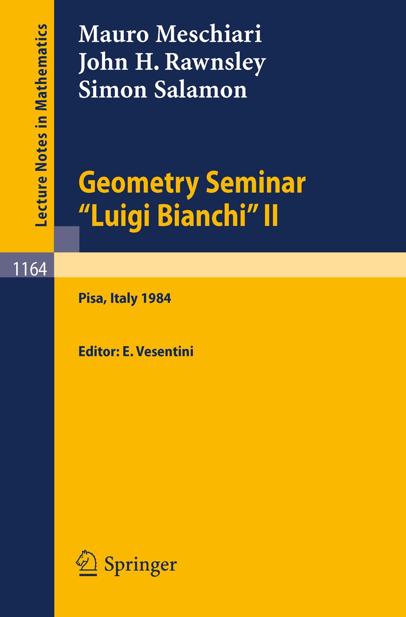 Lecture Notes in Mathematics