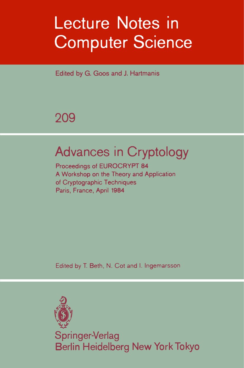 Advances in Cryptology