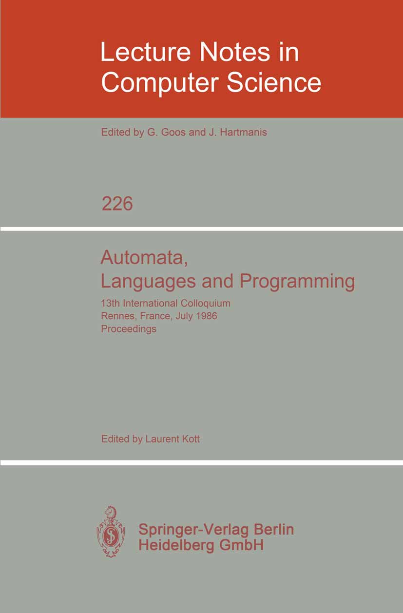 Lecture Notes in Computer Science