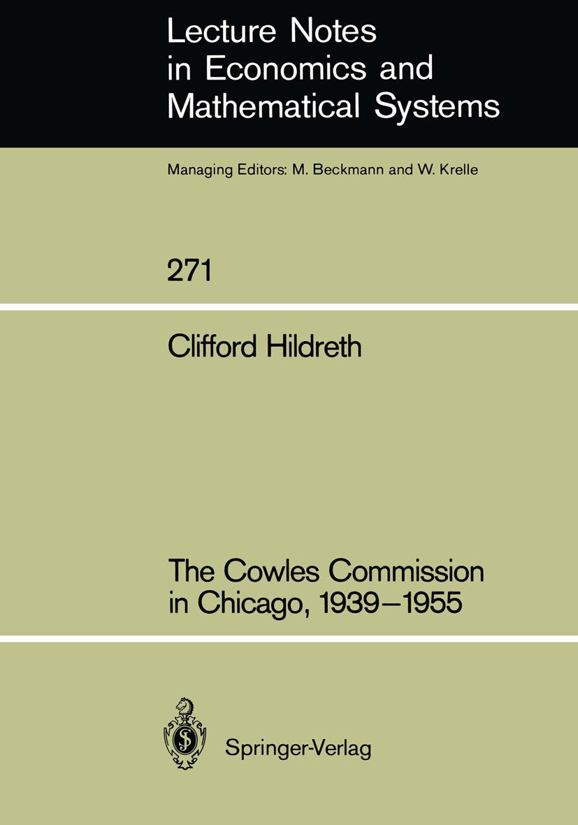 Lecture Notes in Economics and Mathematical Systems