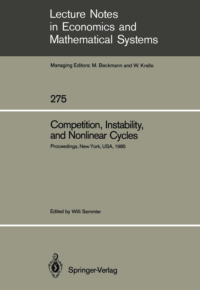 Lecture Notes in Economics and Mathematical Systems