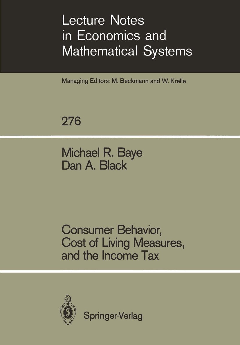 Lecture Notes in Economics and Mathematical Systems