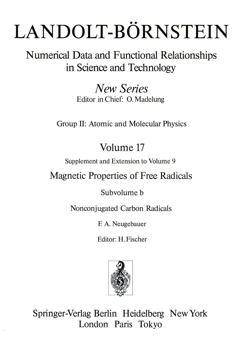 Landolt-Börnstein: Numerical Data and Functional Relationships in Science and Technology - New Series