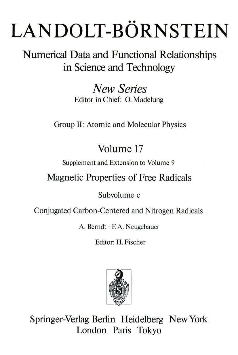 Landolt-Börnstein: Numerical Data and Functional Relationships in Science and Technology - New Series