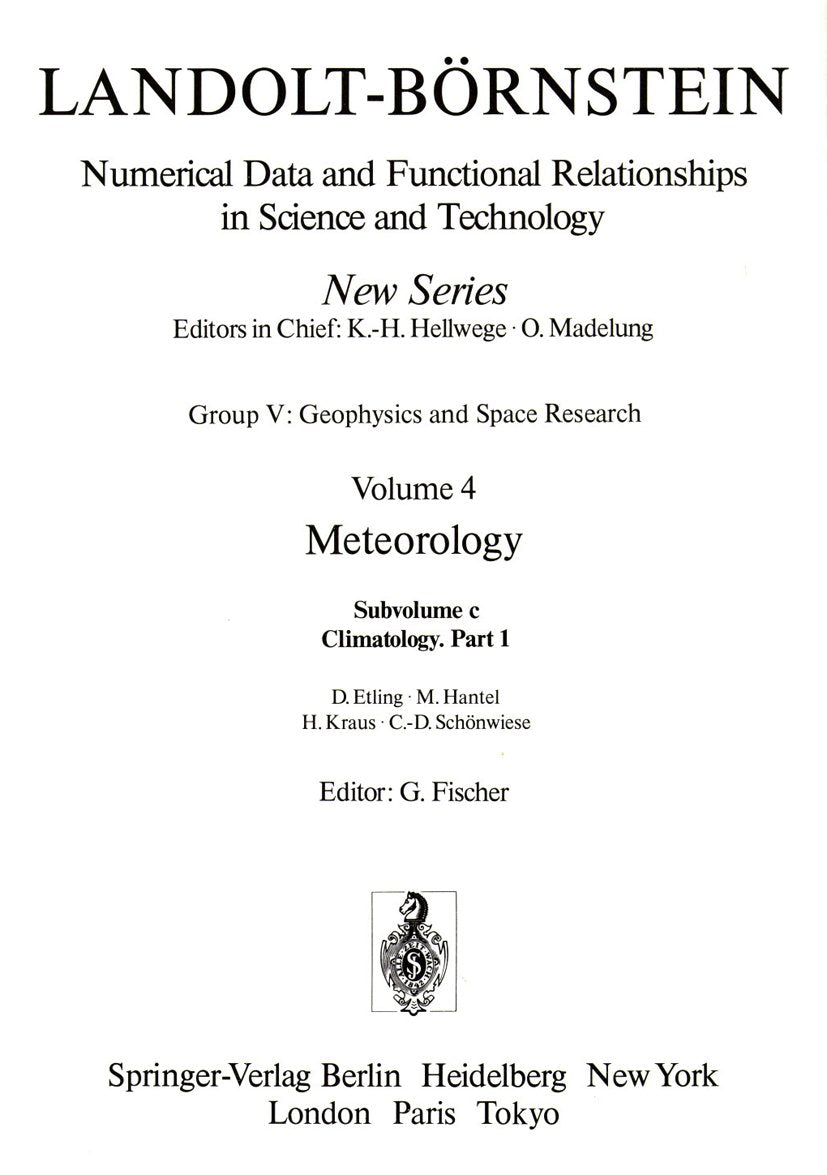 Landolt-Börnstein: Numerical Data and Functional Relationships in Science and Technology - New Series