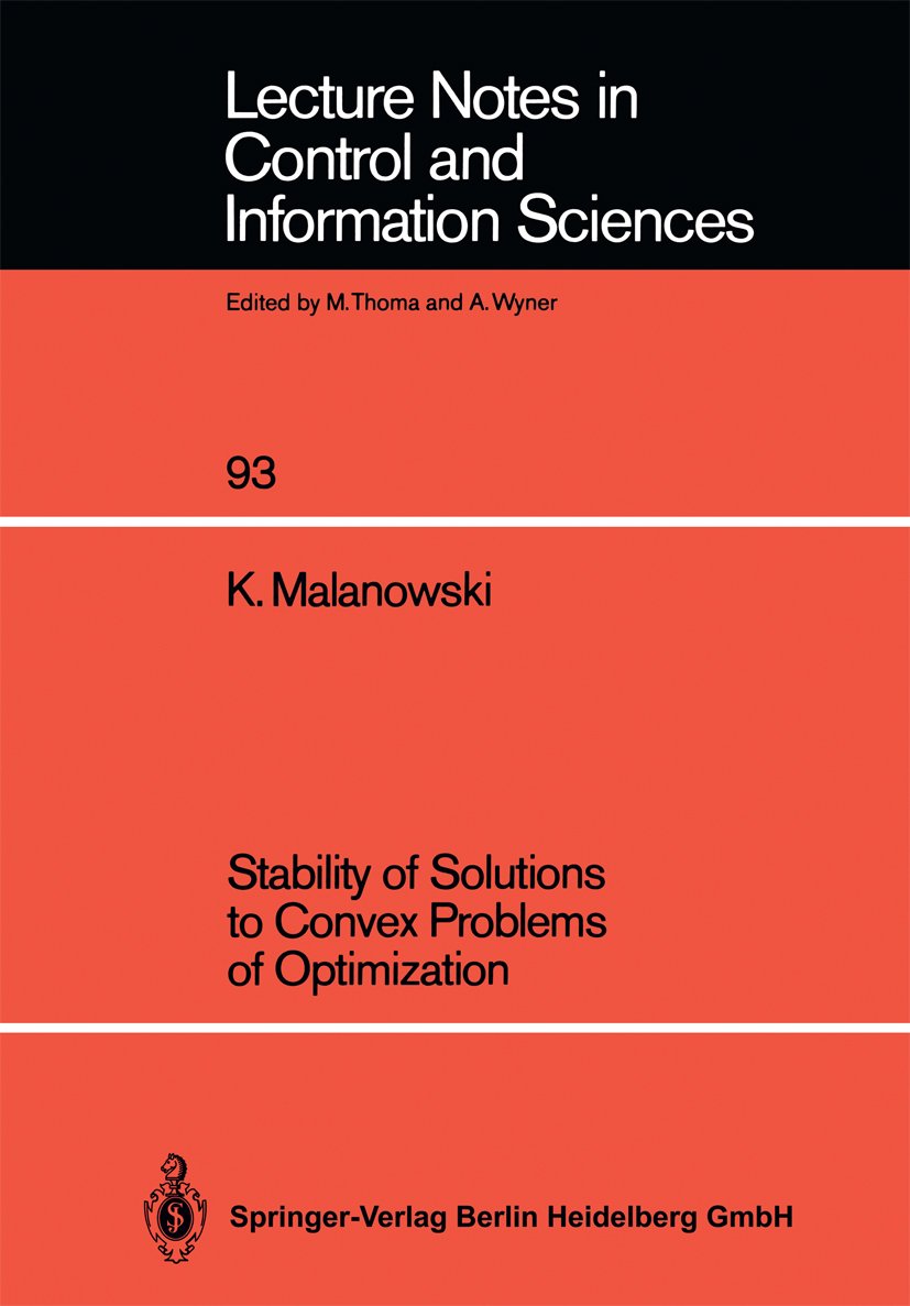 Lecture Notes in Control and Information Sciences