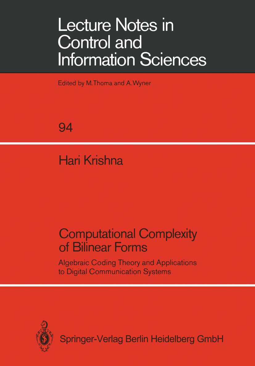 Lecture Notes in Control and Information Sciences