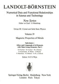 Landolt-Börnstein: Numerical Data and Functional Relationships in Science and Technology - New Series