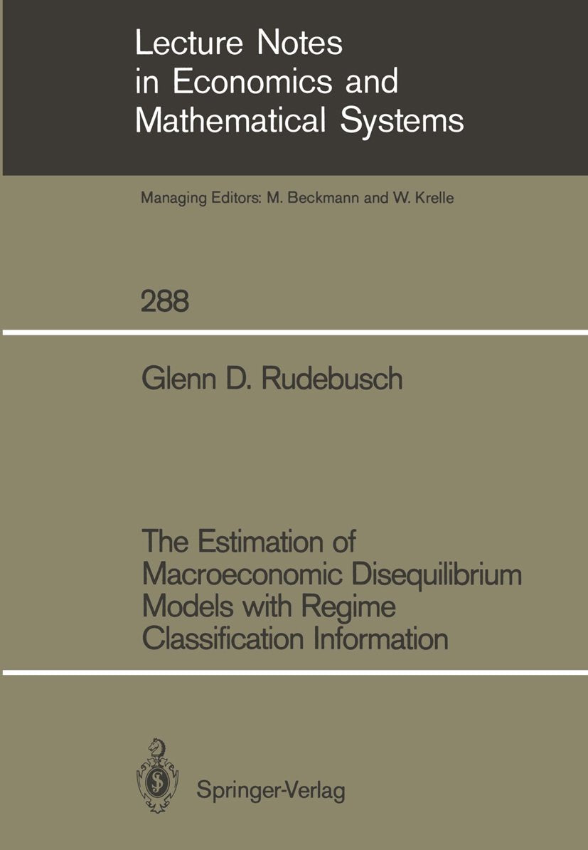Lecture Notes in Economics and Mathematical Systems