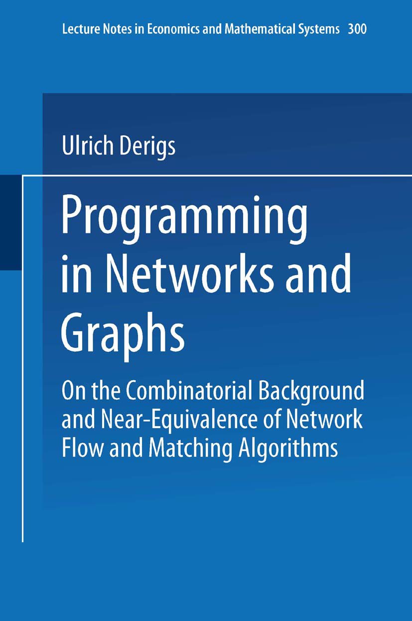 Lecture Notes in Economics and Mathematical Systems